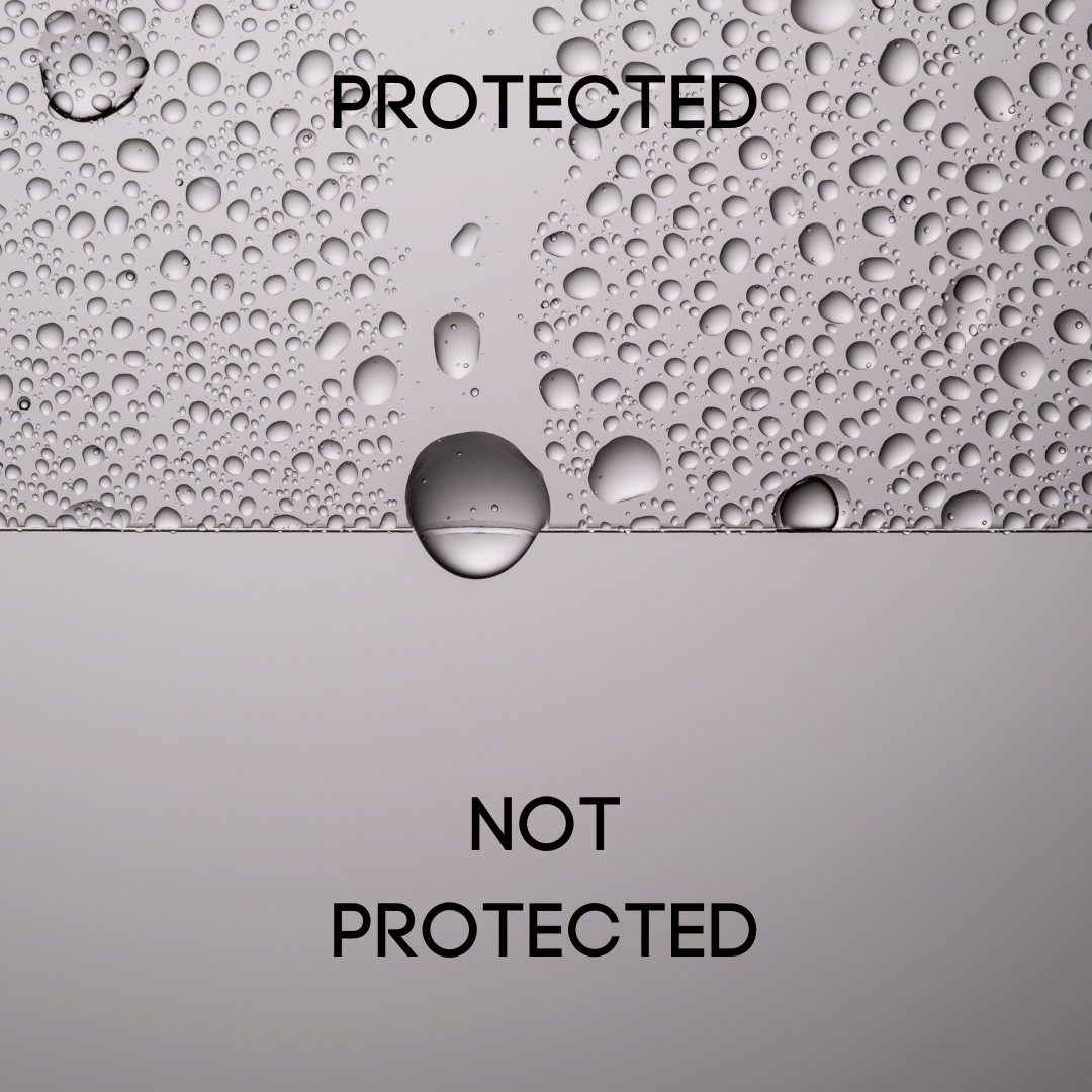 Pictures showing the protection of boat wax