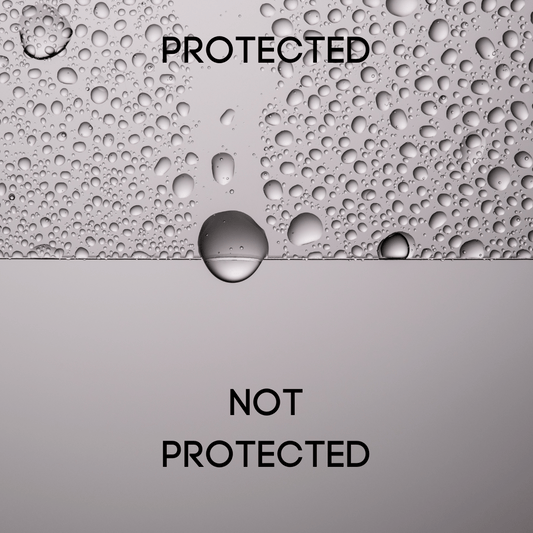 Pictures showing the protection of boat wax