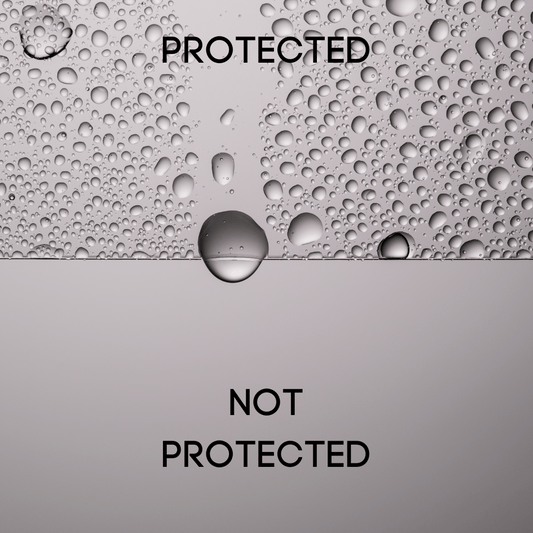 Pictures showing the protection of boat wax