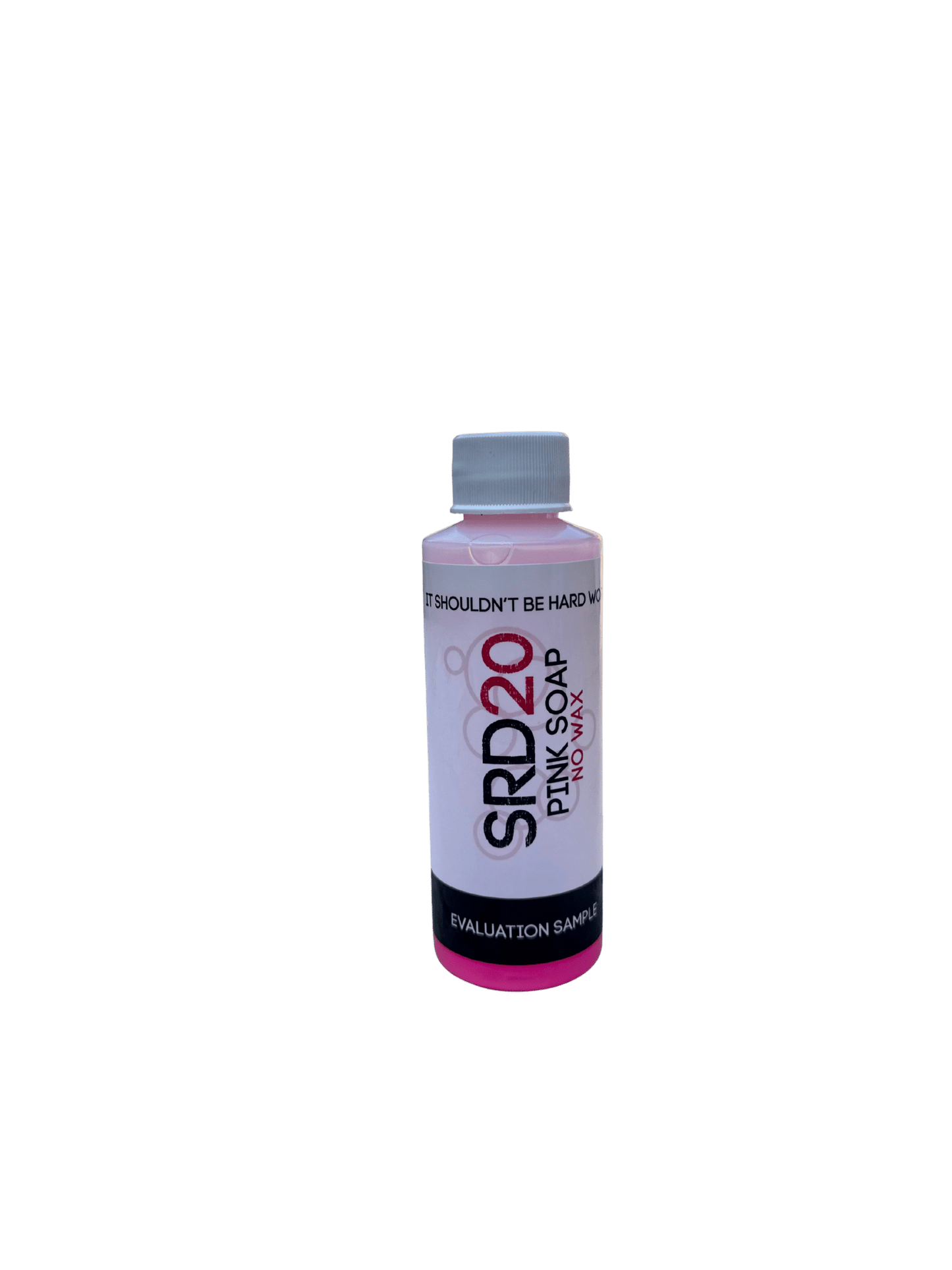 Sample size bottle of SRD20 Pink Boat Soap