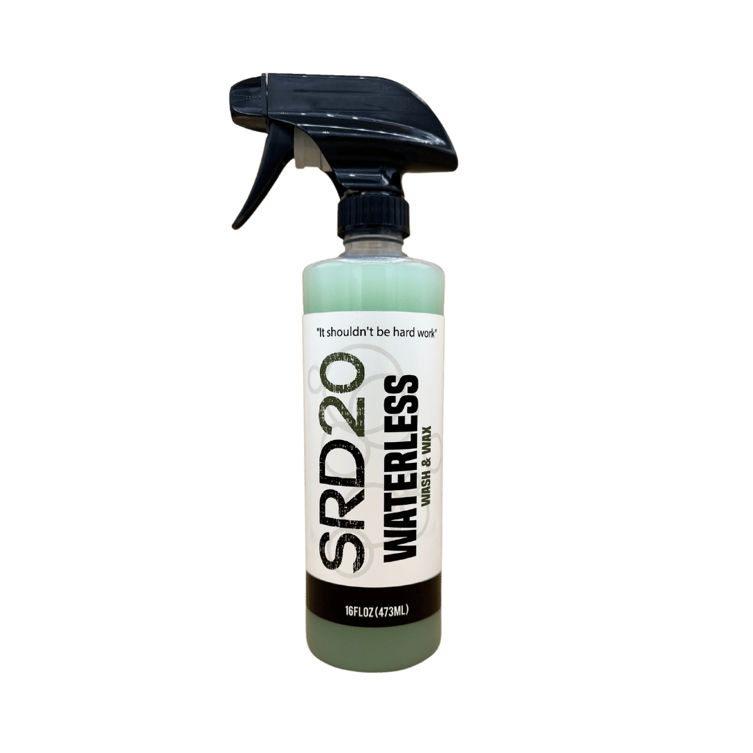 Bottle of SRD20 Waterless Wash and Wax for boat and boat cleaning